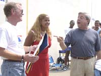Brooklyn Borough President Marty Markowitz attending this year's USHA One-Wall Nationals.