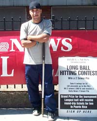 John Lipsett won the Manhattan Longball Competition.