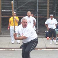 Carlos Diaz at bat during 2000 Memorial Day tournament