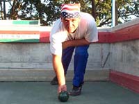 Rambo Ibric demonstrating Bocce Style